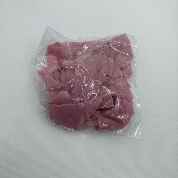 Pink Polka Dot Hair Scarf - Picture 2 of 3